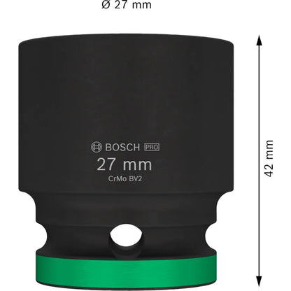 BOSCH PRO Impact Socket, 1/2", 27 mm, Standard 2608003056