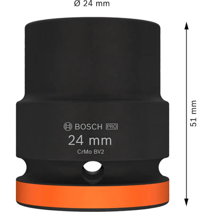 BOSCH PRO Impact Socket, 3/4", 24 mm, Standard 2608003060