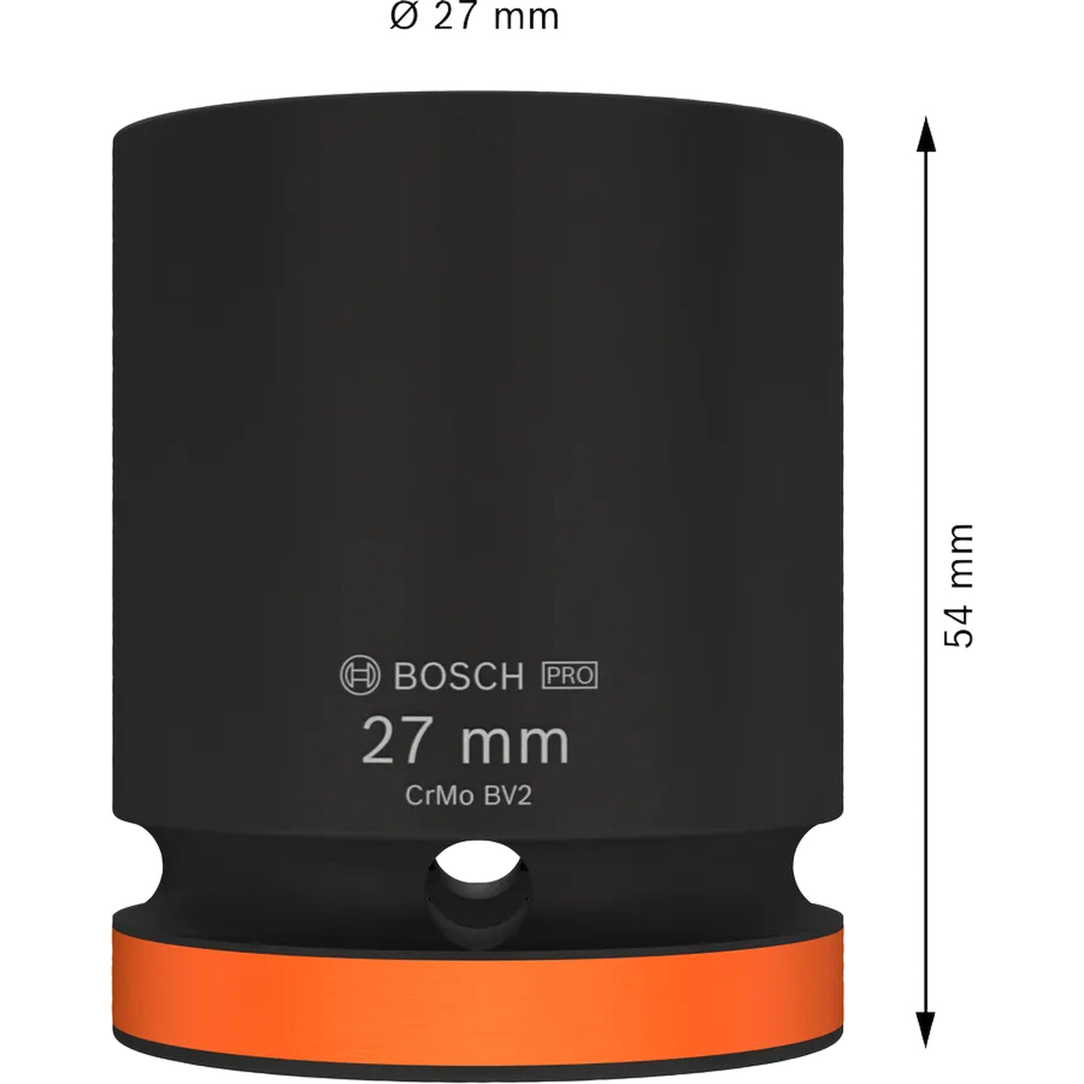 BOSCH PRO Impact Socket, 3/4", 27 mm, Standard 2608003061