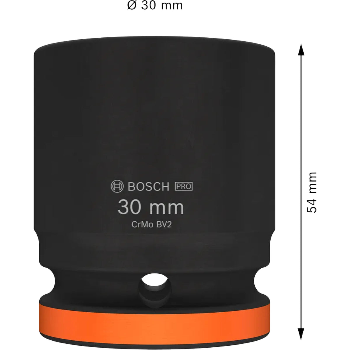 BOSCH PRO Impact Socket, 3/4", 30 mm, Standard 2608003062