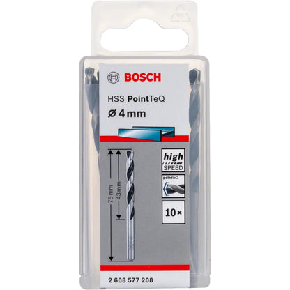 BOSCH HSS Twist Drill Bit PointTeQ 4.0mm 2608577208