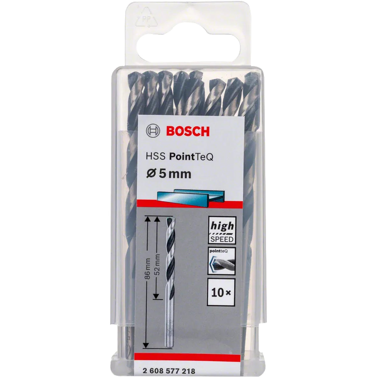 BOSCH HSS Twist Drill Bit PointTeQ 5.0mm 2608577218
