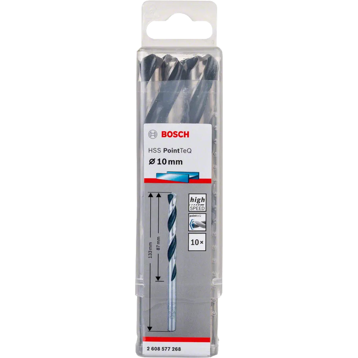BOSCH HSS Twist Drill Bit PointTeQ 10.0mm 2608577268