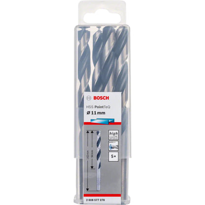 BOSCH HSS Twist Drill Bit PointTeQ 11.0mm 2608577278