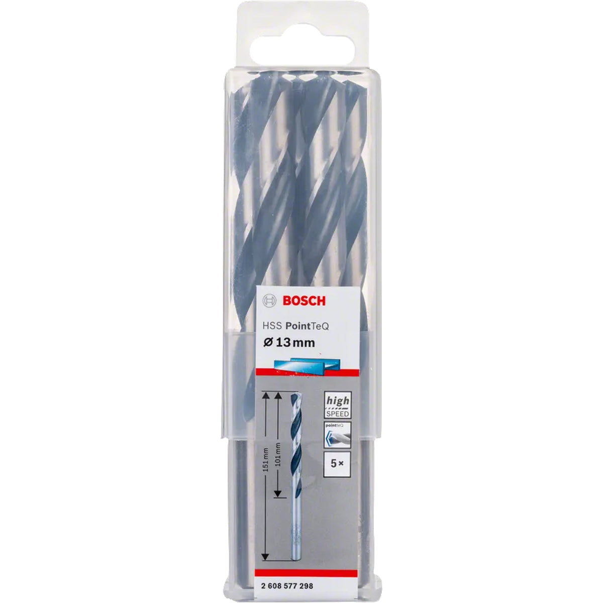 BOSCH HSS Twist Drill Bit PointTeQ 13.0mm 2608577298