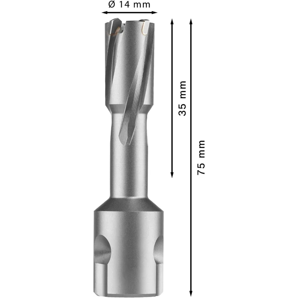BOSCH PRO Metal TCT Annular Cutter, 14 x 35 x 75 mm 2608577483