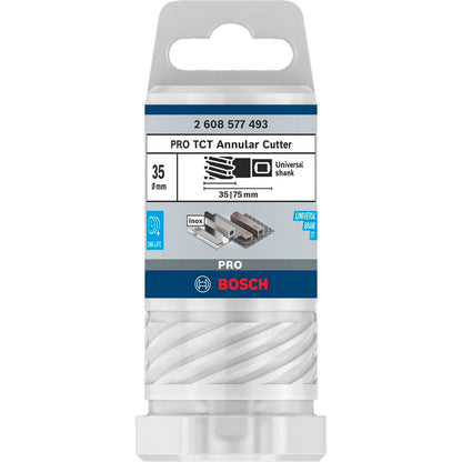 BOSCH PRO Metal TCT Annular Cutter, 35 x 35 x 75 mm 2608577493