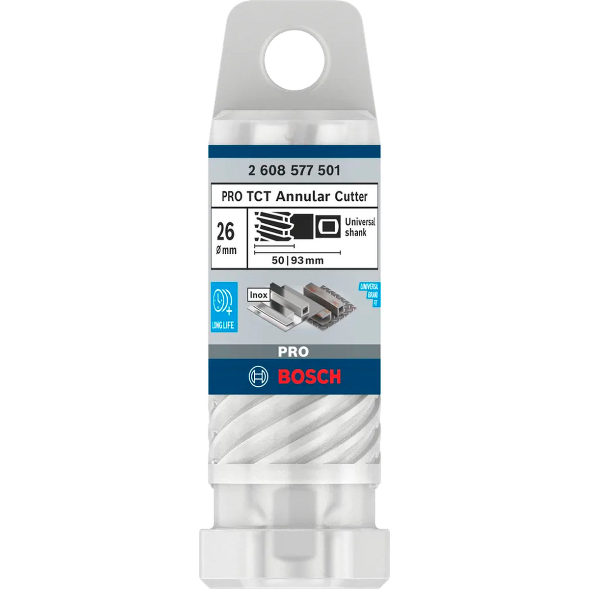 BOSCH PRO Metal TCT Annular Cutter, 26 x 50 x 93 mm 2608577501