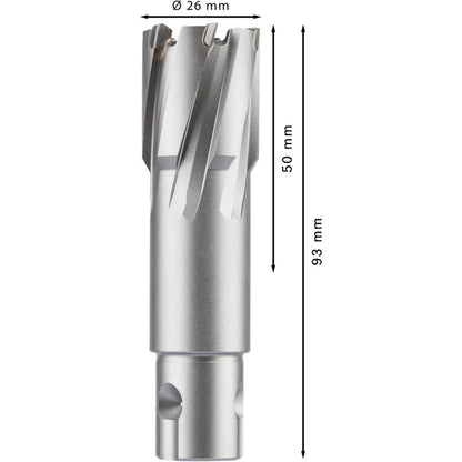 BOSCH PRO Metal TCT Annular Cutter, 26 x 50 x 93 mm 2608577501