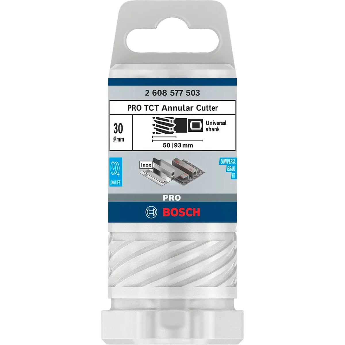 BOSCH PRO Metal TCT Annular Cutter, 30 x 50 x 93 mm 2608577503