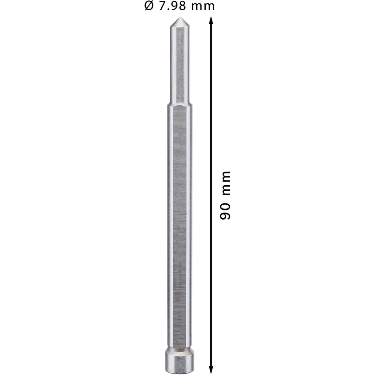 BOSCH Pilot Pin for PRO Metal TCT Annular Cutter, 7 x 90 mm 2608577508