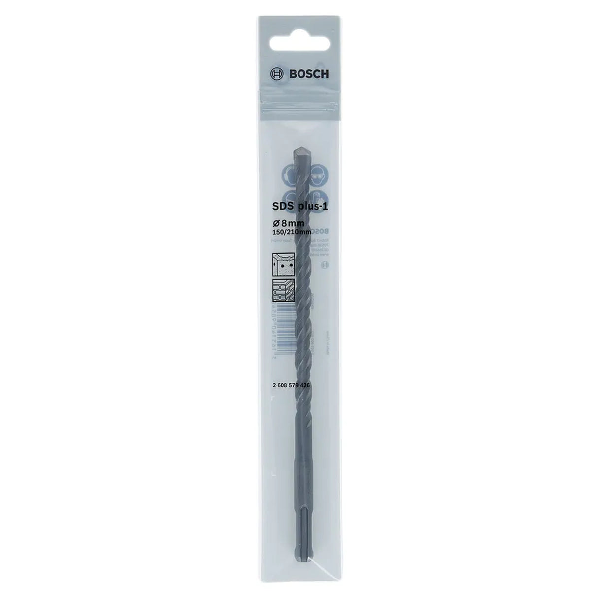 BOSCH Hammer drill bit SDS plus-1 8x150x210mm 2608579426