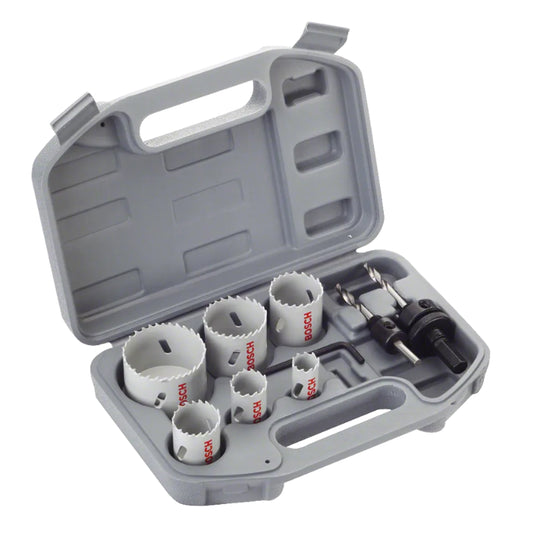 BOSCH Universal 9-piece HSS bi-metal holesaw set for electricians 20 - 64 mm 2608580804