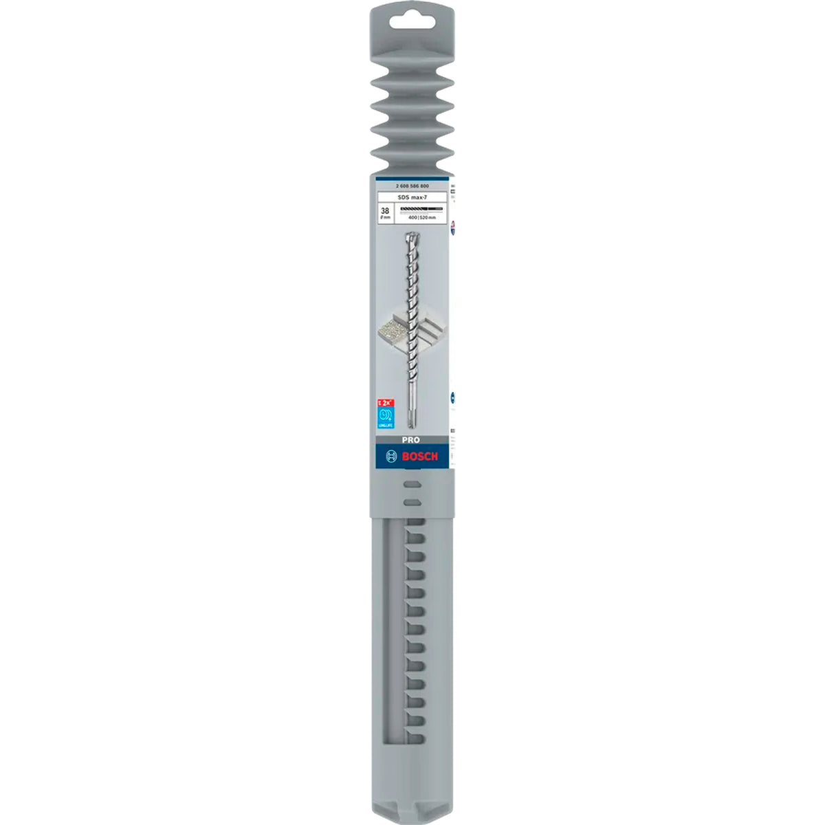 BOSCH PRO SDS-max-7 Drill Bit, 38x400x520 mm 2608586800