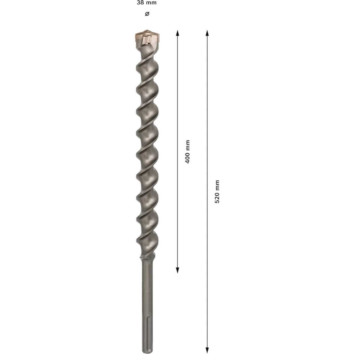 BOSCH PRO SDS-max-7 Drill Bit, 38x400x520 mm 2608586800