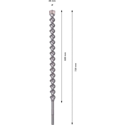BOSCH PRO SDS-max-7 Drill Bit, 38x600x720 mm 2608586801