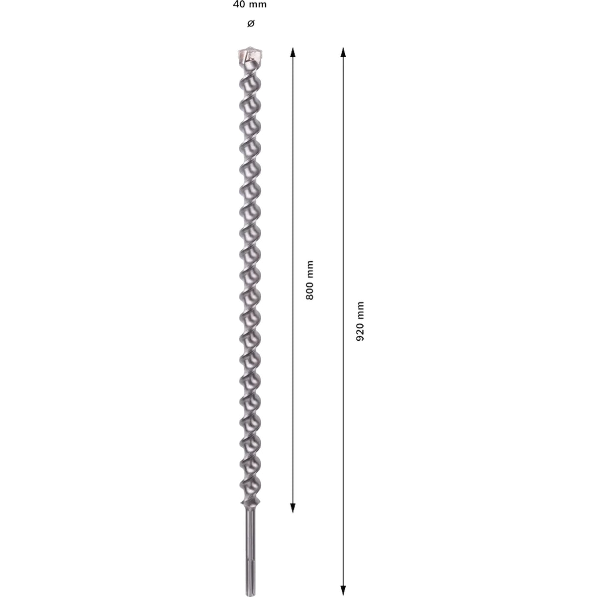 BOSCH PRO SDS-max-7 Drill Bit, 40x800x920 mm 2608586804