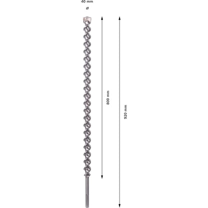 BOSCH PRO SDS-max-7 Drill Bit, 40x800x920 mm 2608586804