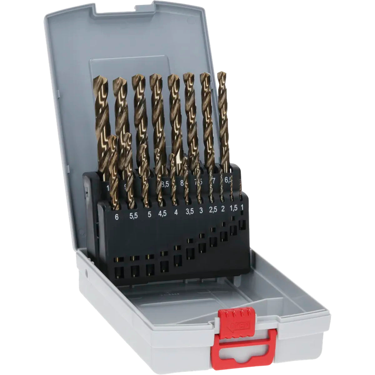 BOSCH PRO Stainless Steel HSS-Co Twist Drill Bit Set, 19 pcs 2608587014