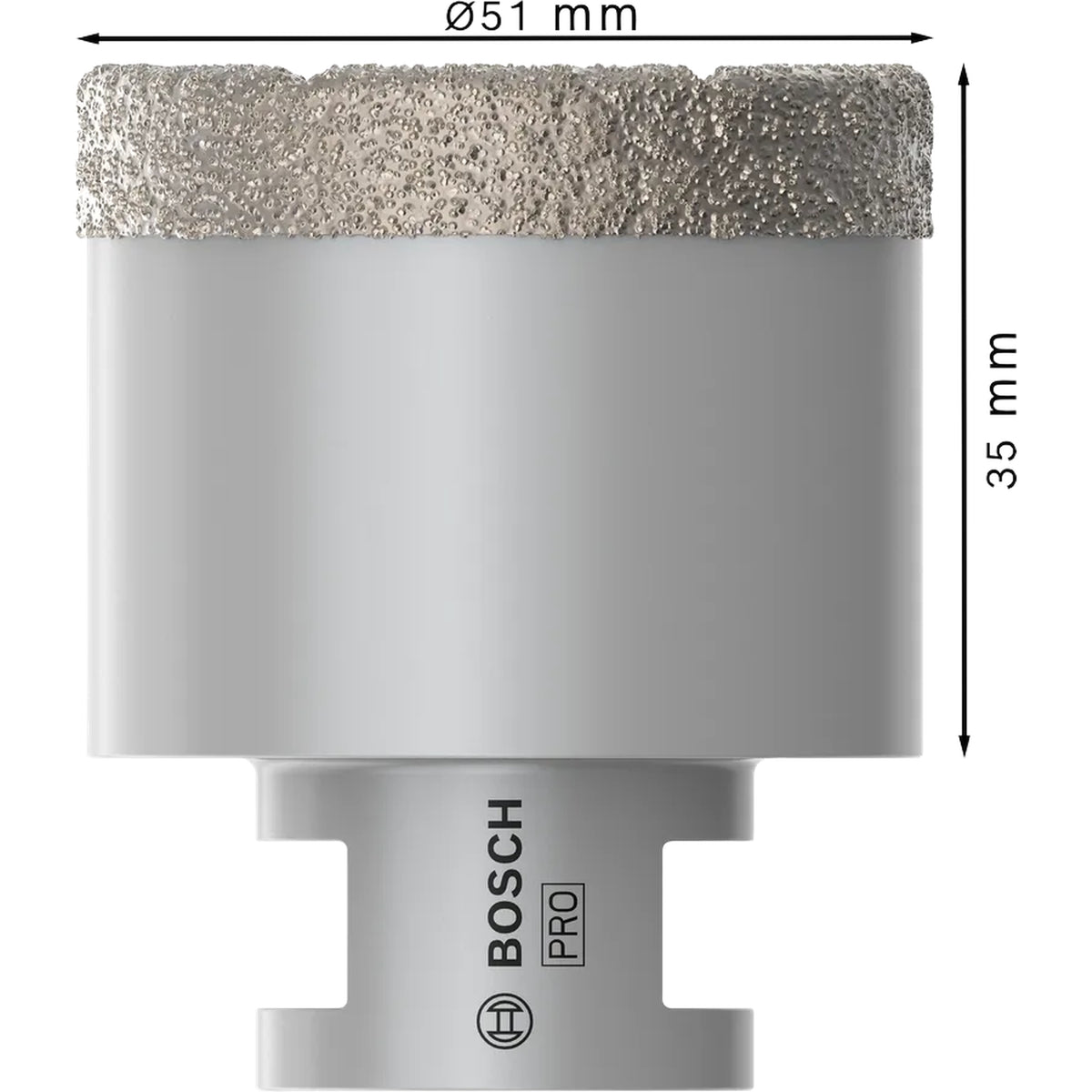 BOSCH PRO Ceramic dry Core Cutter, 51 x 35 x 14 mm 2608587125