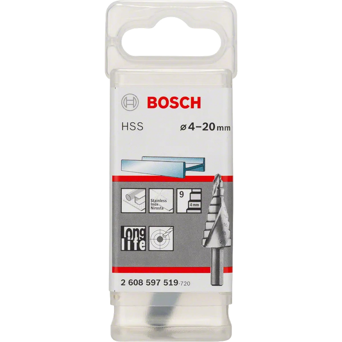 BOSCH HSS step drill bits 2608597519