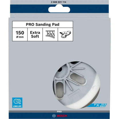 BOSCH PRO Sanding Pad, Extra-Soft, 150 mm 2608601114