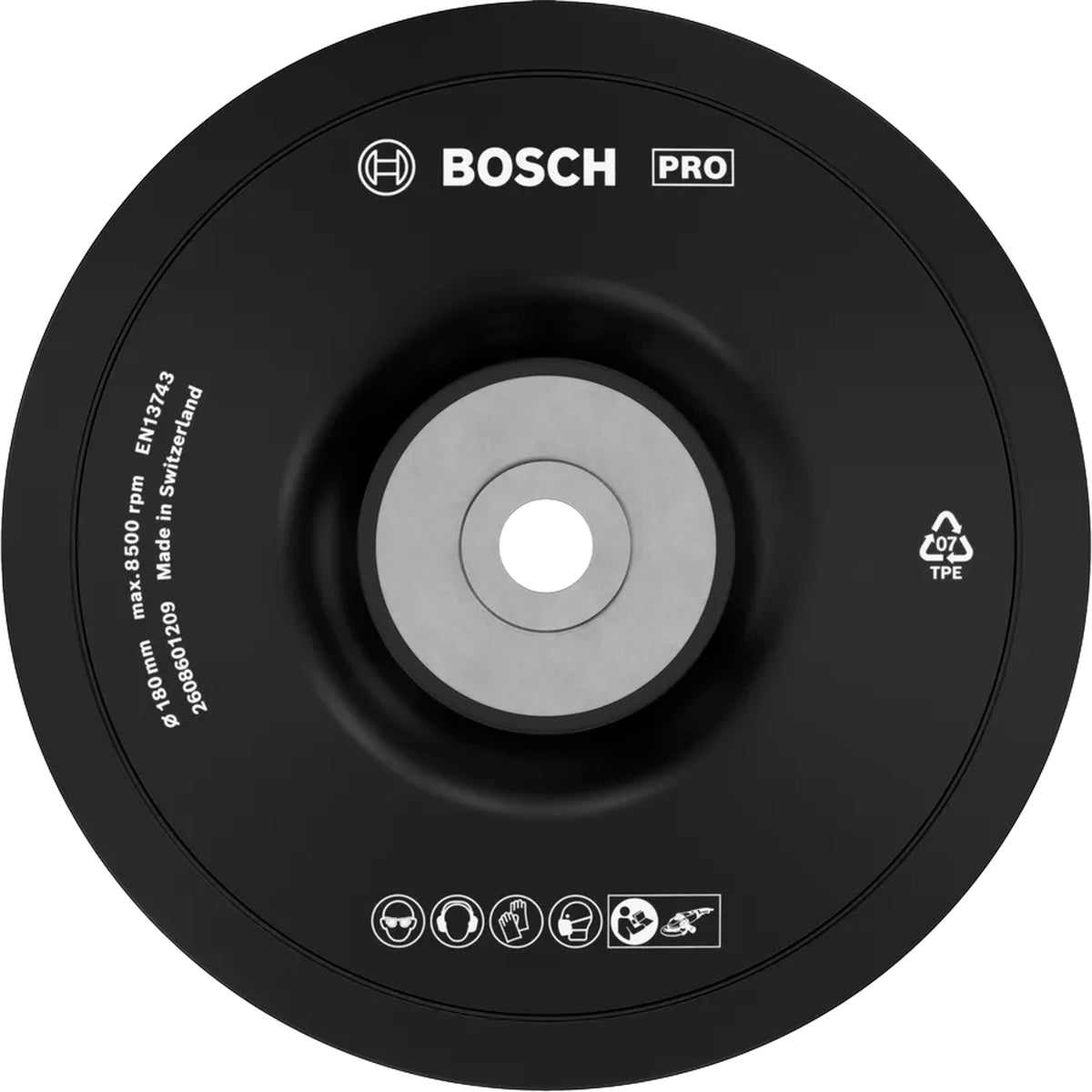 BOSCH PRO Backing Pad Soft, 180 mm, M14 2608601209