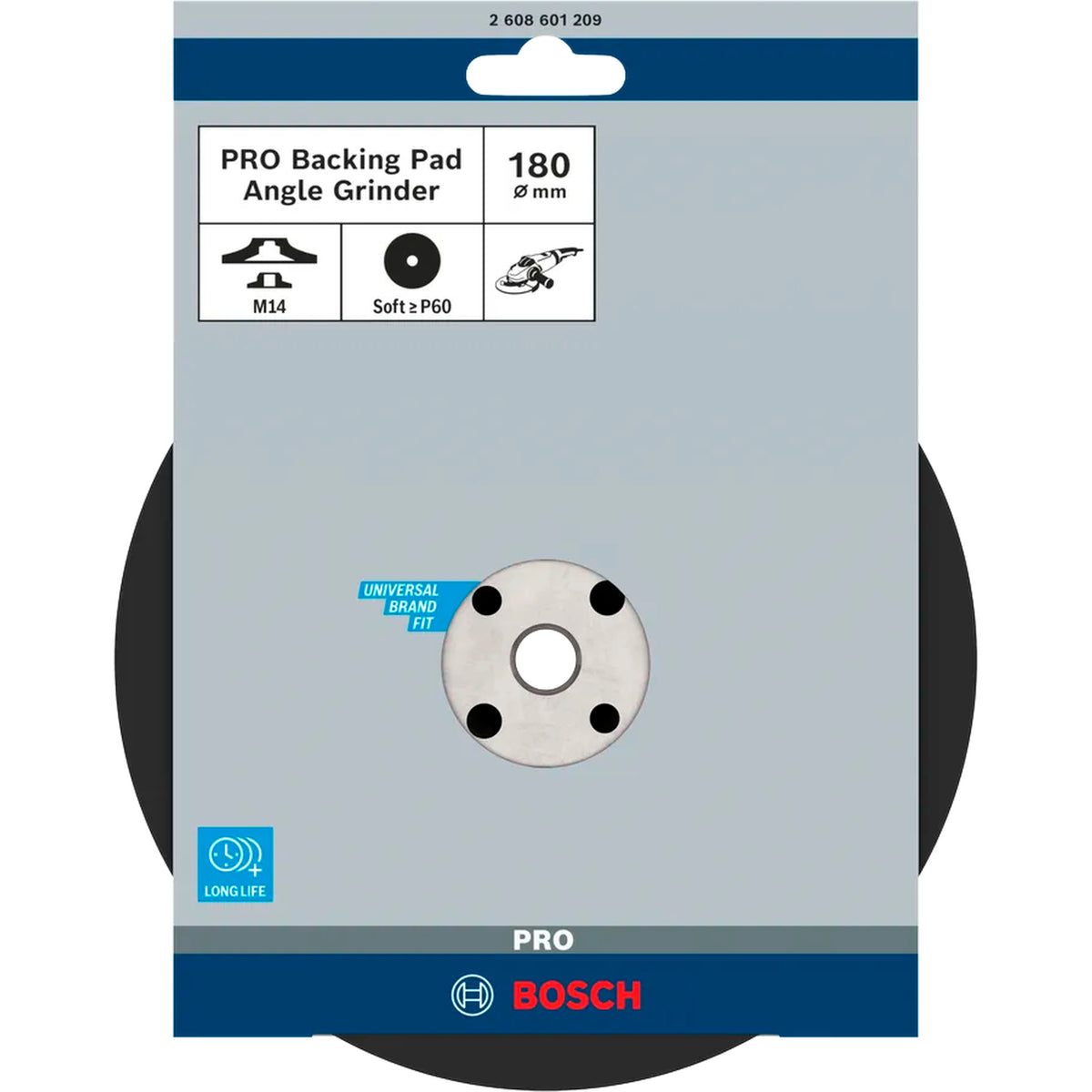 BOSCH PRO Backing Pad Soft, 180 mm, M14 2608601209