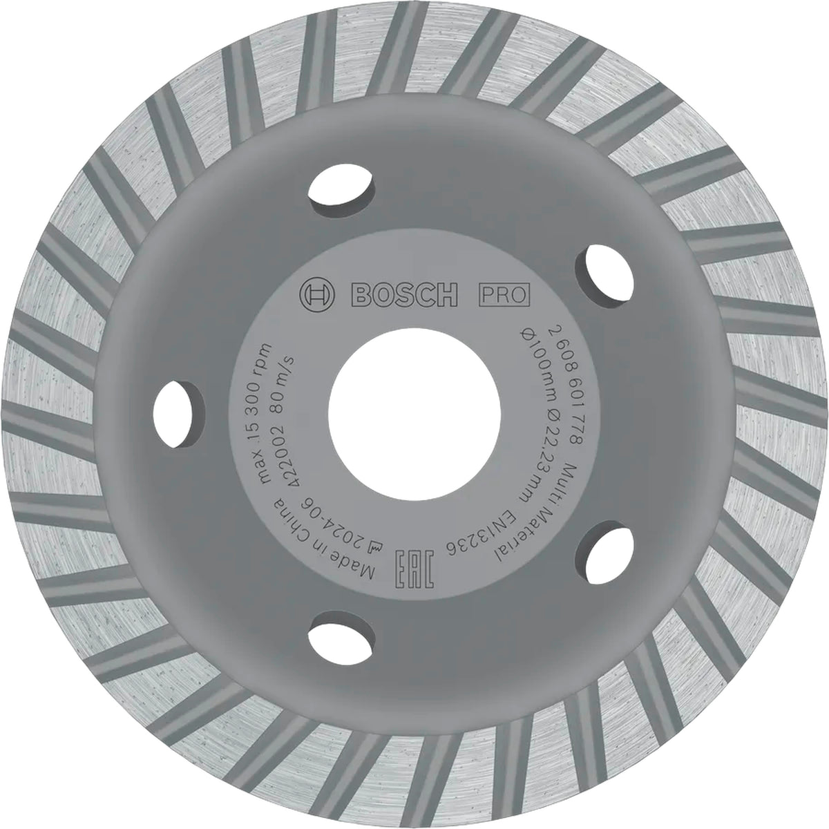 BOSCH PRO Multi Material Grinding Head, 2.5 x 100 x 22.23 mm 2608601778