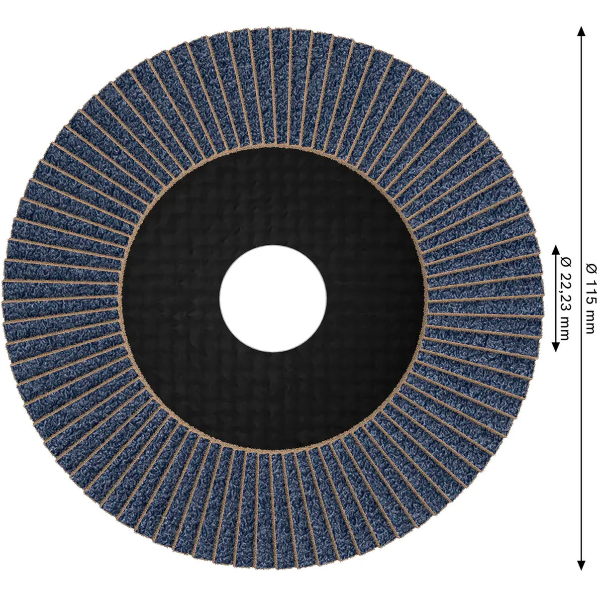 BOSCH PRO X571 Flap Disc, Angled, 115 mm, G60 2608605451