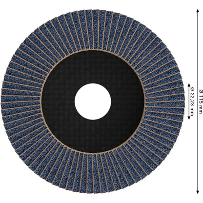 BOSCH PRO X571 Flap Disc, Angled, 115 mm, G60 2608605451