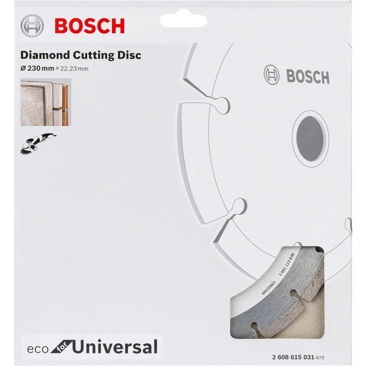 BOSCH Multi Material Diamond Cutting Disc, 230 x 22.23 x 7 mm 2608615031