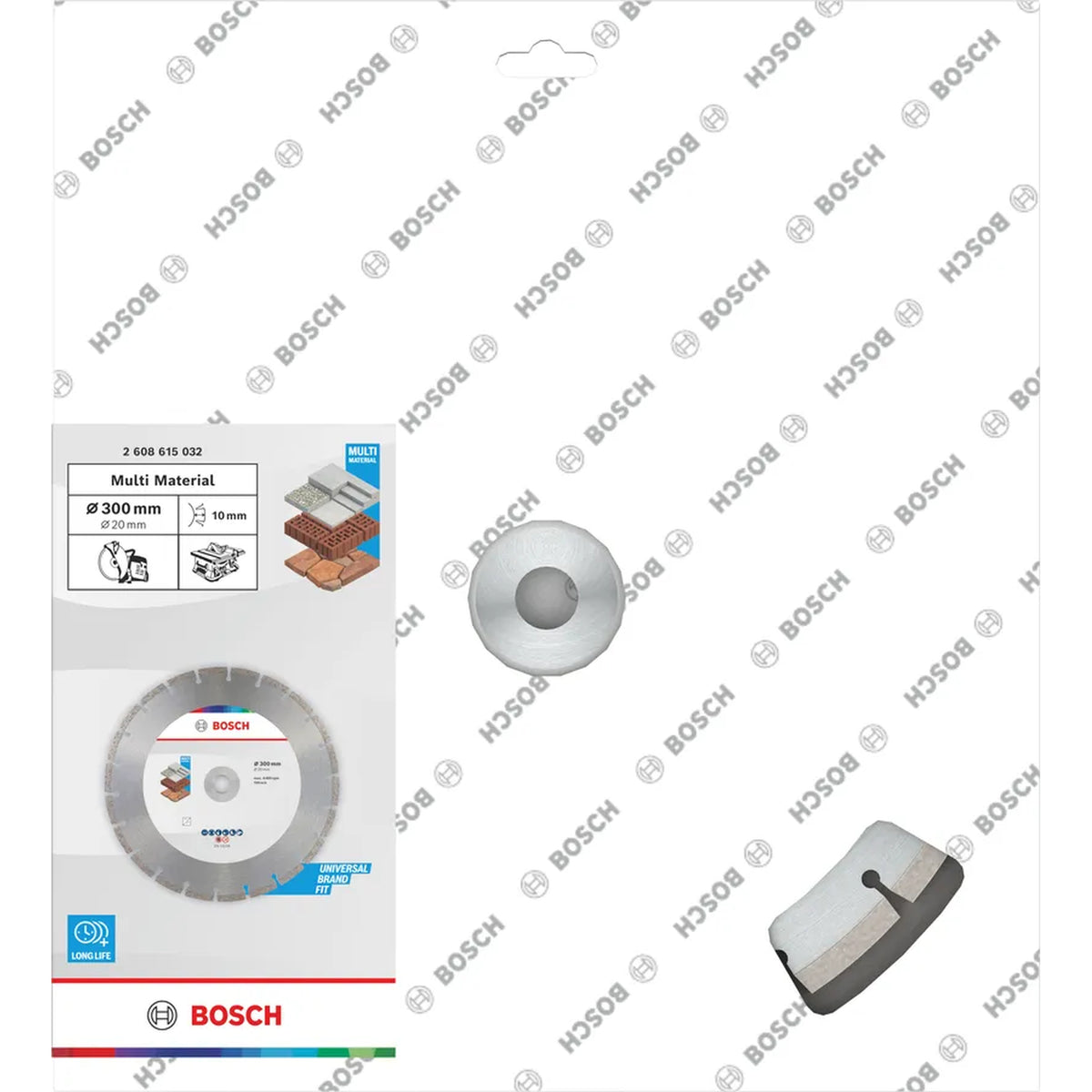 BOSCH Multi Material Diamond Cutting Disc, 300 x 20 x 7 mm 2608615032