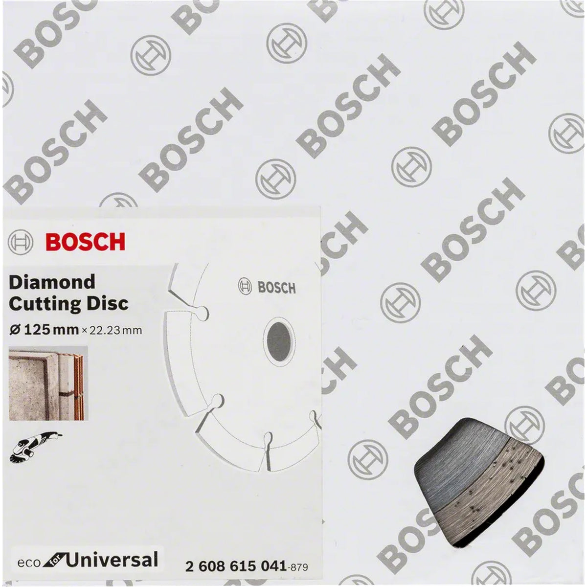 BOSCH Multi Material Diamond Cutting Disc, 125 x 22.23 x 10 mm, 10 pcs 2608615041