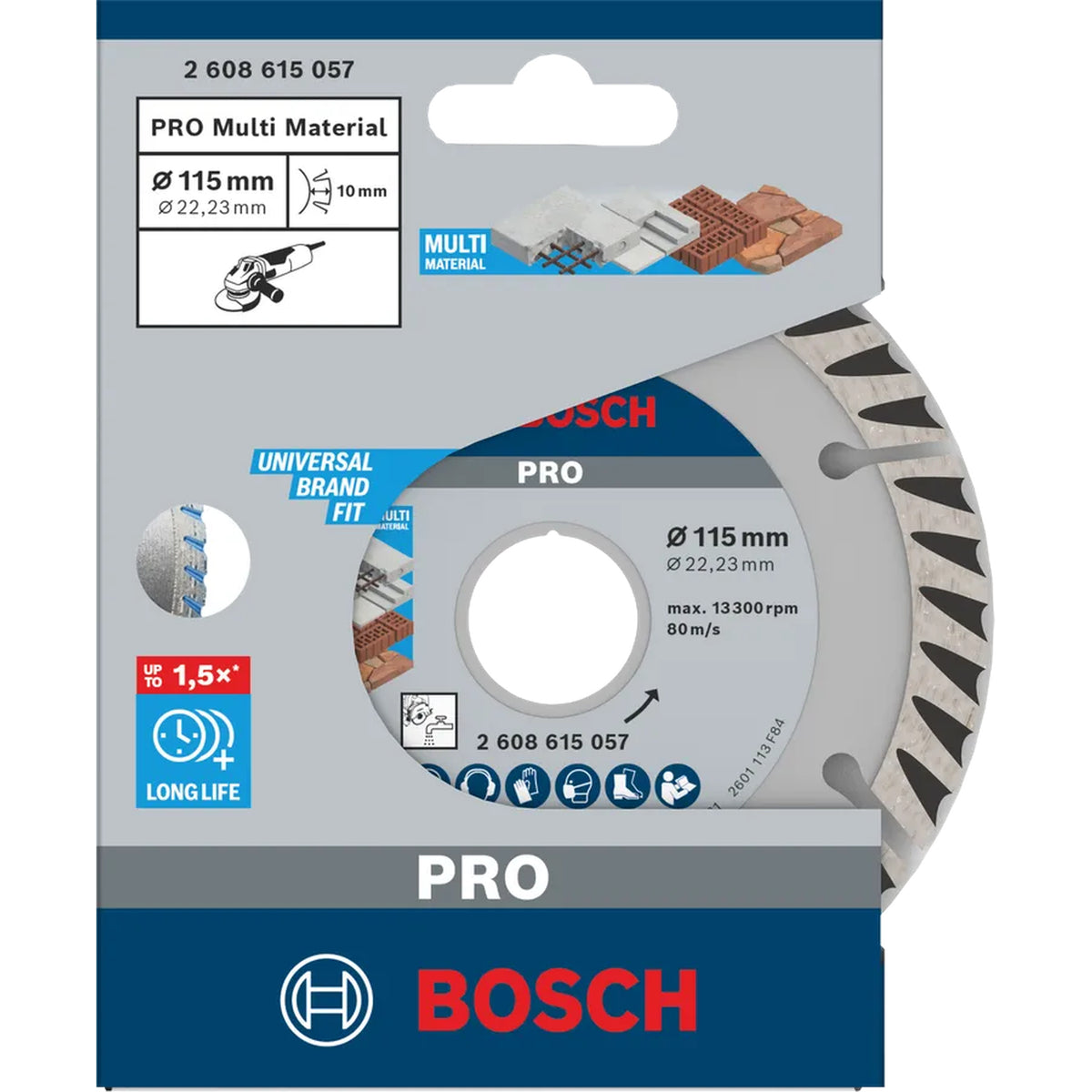 BOSCH PRO Multi Material Diamond Disc, 115 x 22.23 mm 2608615057