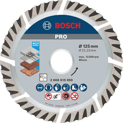BOSCH PRO Multi Material Diamond Disc, 125 x 22.23 mm 2608615059
