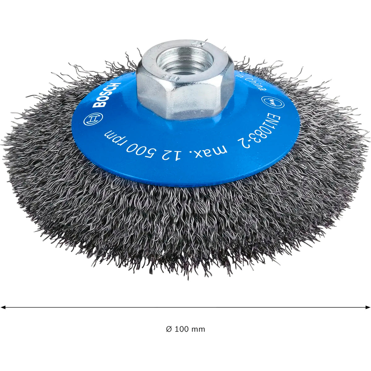 BOSCH PRO Metal clean Bevel Brush, 100 x 0.3 mm, Thread 2608622057