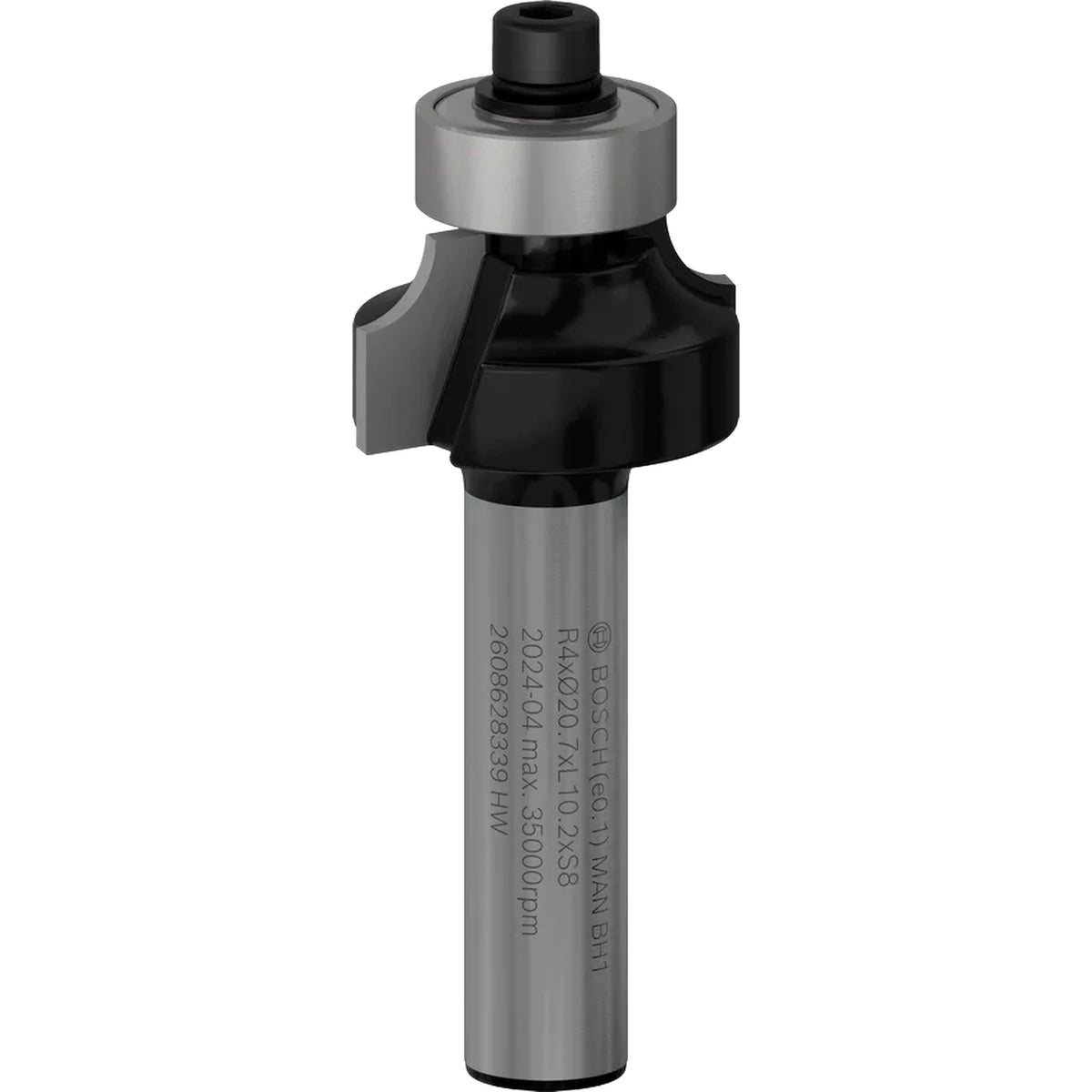 BOSCH PRO Router Bit Rounding Over, R 4, Shank 8 mm 2608628339