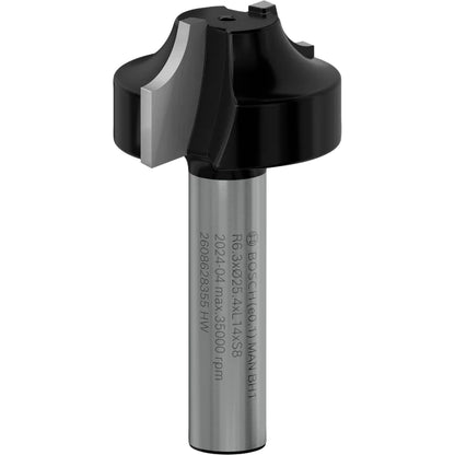 BOSCH PRO Router Bit Ovolo, R 6.3, Shank 8 mm 2608628355