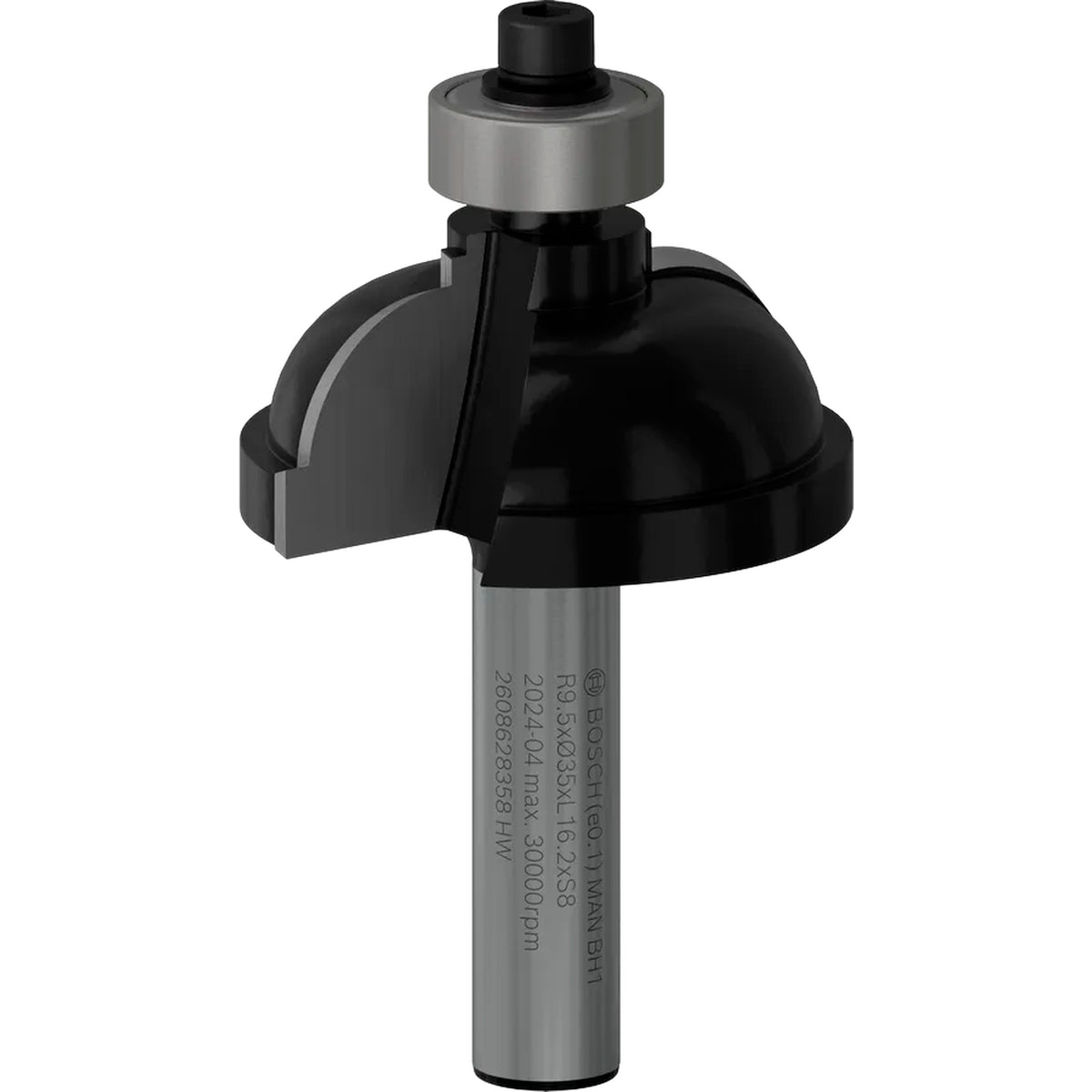 BOSCH PRO Router Bit Classical Cove, R 9.5, Shank 8 mm 2608628358