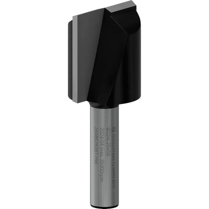 BOSCH PRO Router Straight Bit, Two Flutes, Ø 22 x L 24.6, Shank 8 mm 2608628391