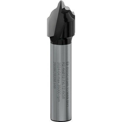 BOSCH PRO Router Bit Cove and Bead Groove, R 2.4, Shank 8 mm 2608628398