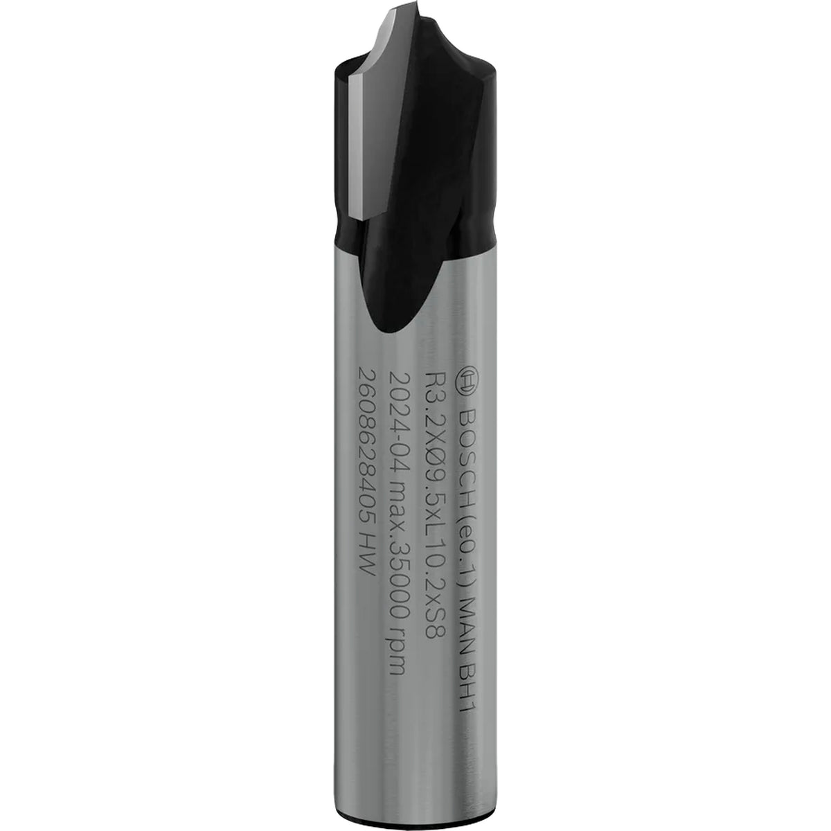BOSCH PRO Router Bit Beading, R 3.2 x Ø 9.5, Shank 8 mm 2608628405