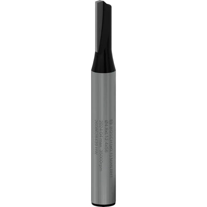 BOSCH PRO Router Straight Bit, One Flute, Ø 4.8 x L 12.4, Shank 6 mm 2608628439
