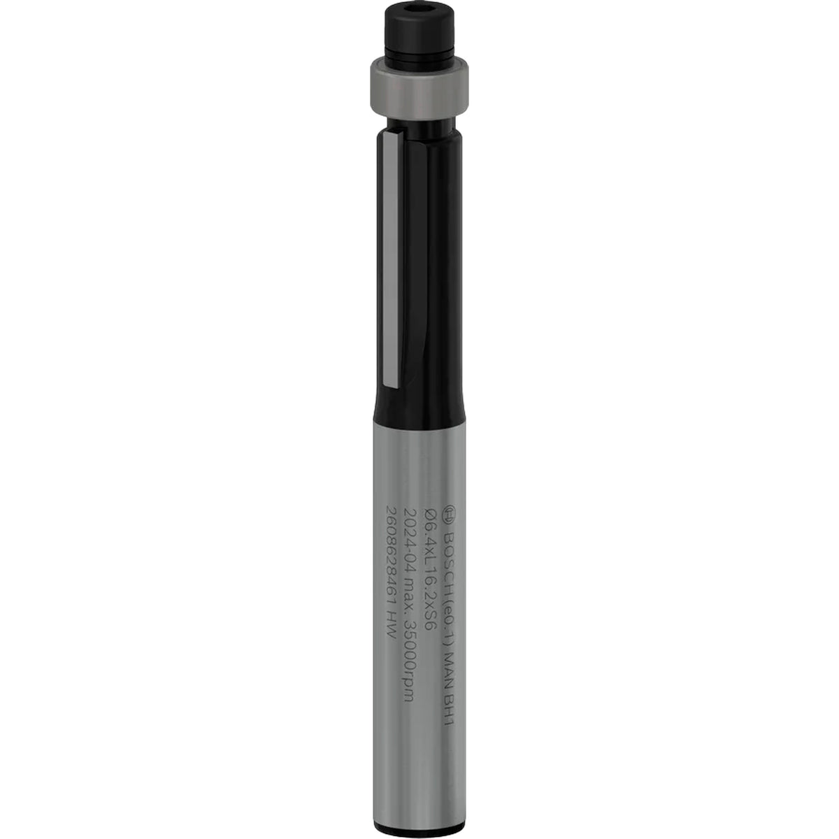 BOSCH PRO Router Bit Bottom Bearing Flush Trim, Ø 6.4 x L 16.2, Shank 6 mm 2608628461