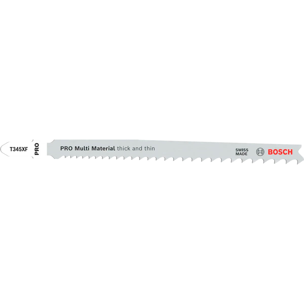 BOSCH PRO Multi Material thick and thin T345XF Jigsaw Blade, 132 mm, 5 pcs 2608634994