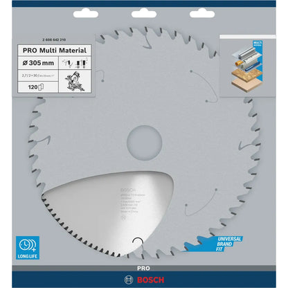 BOSCH PRO Multi Material Circular Saw Blade, 305 x 2.7 x 30 mm 2608642210