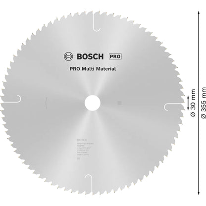 BOSCH PRO Multi Material Circular Saw Blade, 355 x 3 x 30 mm 2608642212