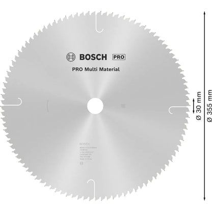 BOSCH PRO Multi Material Circular Saw Blade, 355 x 3 x 30 mm 2608642213
