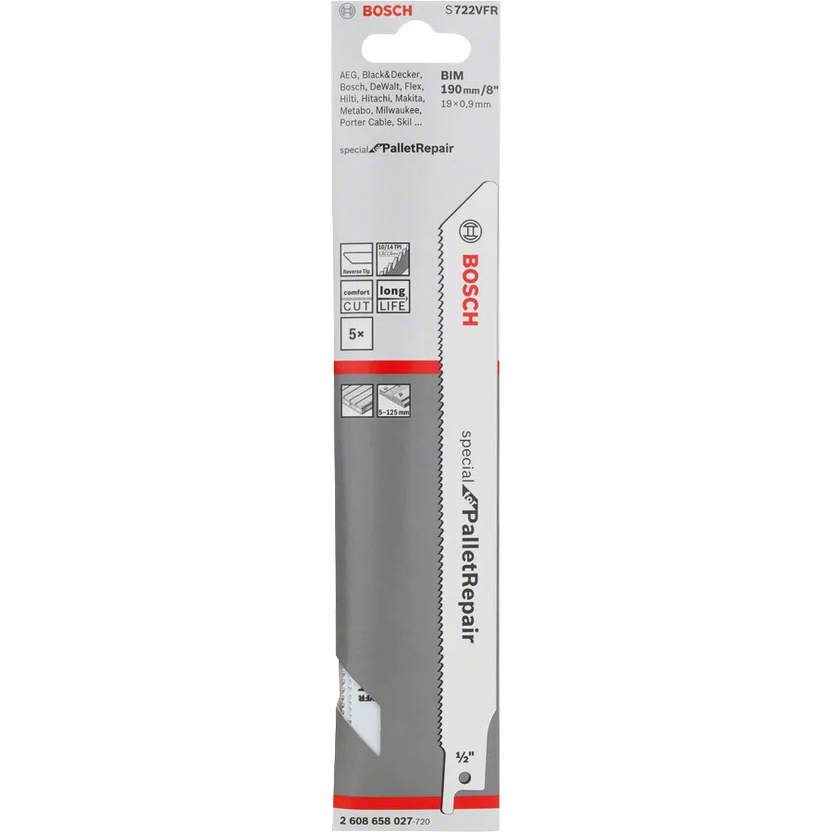BOSCH Reciprocating saw blade S 722 VFR 2608658027